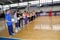 Aldis Berzins of Special Olympics International teaches the Special Olympics Coaching Fellows and Special Olympics Europe-Eurasia Unified Volleyball Seminar how to warm up. The U.S. State Department grant supports efforts to recruit and train high level Special Olympics coaches and leaders from the United States, Serbia, and Montenegro. A total of 20 fellows from the United States, Serbia, and Montenegro will participate in various 10-day workshops focused on recruiting and training high-level coaches and adapting their skills to work with athletes with intellectual disabilities to compete in soccer (football) and volleyball.<br /><span>Photo by Jenna Briggs/SOI</span>