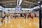 Aldis Berzins  and Vladimir ‘Vanya’ Grbic (Serbian Volleyball Team Olympic gold medalist) teach the seminar participants how to serve. <br /><span>Photo by Jenna Briggs/SOI</span>