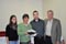 The Fellows had the opportunity to listen to Coach Cvjetin Blagojevic from Red Star Belgrade Football Club, the most popular and successful football club in Serbia. Mr. Blagojevic talked about the joy his players and Special Olympics athletes get from football. Left to right:  Cvjetin Blagojevic with his daughter Irina, Fellow Steven Gardoni (SOAZ) and Aldis Berzins, SOI.<br /><span></span>