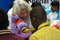 SO South Africa athlete being given a dental hygiene demonstration as part of a <a href="http://www.specialolympics.org/healthy_athletes.aspx" title="Healthy Athletes">Healthy Athletes</a>, Health promotion activity for EKS Day.<br /><span></span>