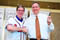 Michael Dee literally took the shirt off the Ambassador’s back, pledging $500 for the Ambassador’s Atlanta Braves jersey he was wearing that night.<br /><span>Photo Credit: Special Olympics Asia Pacific</span>