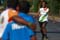 A moment of triumph at the Half Marathon.<br /><span>Photo Credit: Diego Azubel</span>